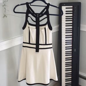 Buffalo David Bitton black and white mini dress